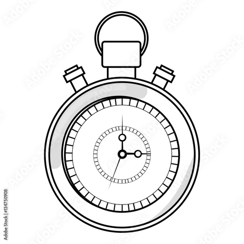 chronometer watch isolated icon vector illustration design