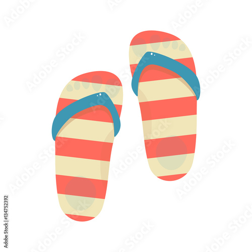 Flip-flops isolated on a white background.