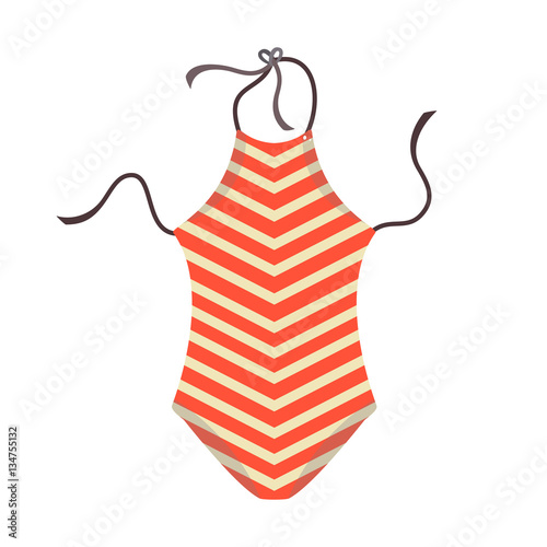 Woman swimsuit isolated on a white background.