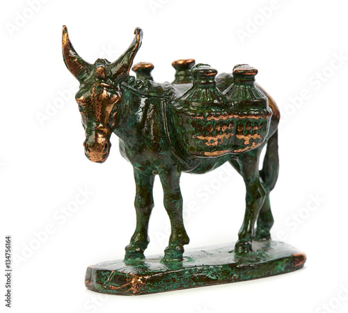 Greek Donkey Metal Statue