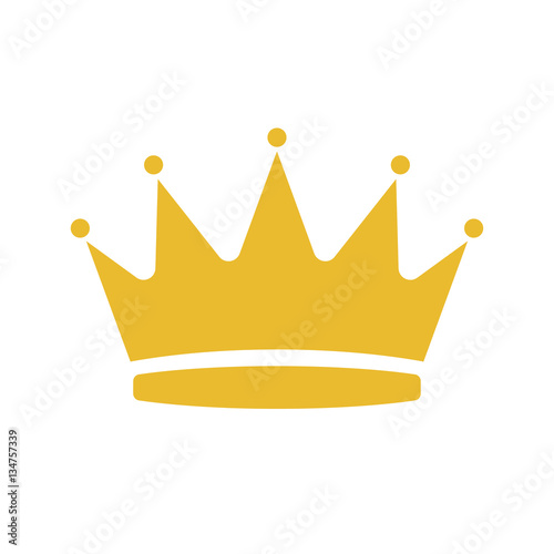 Cartoon illustration of crown vector icon for web design photo