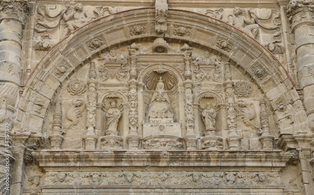 Detail of the Priory Church  in The Port of Saint Mary, Spain