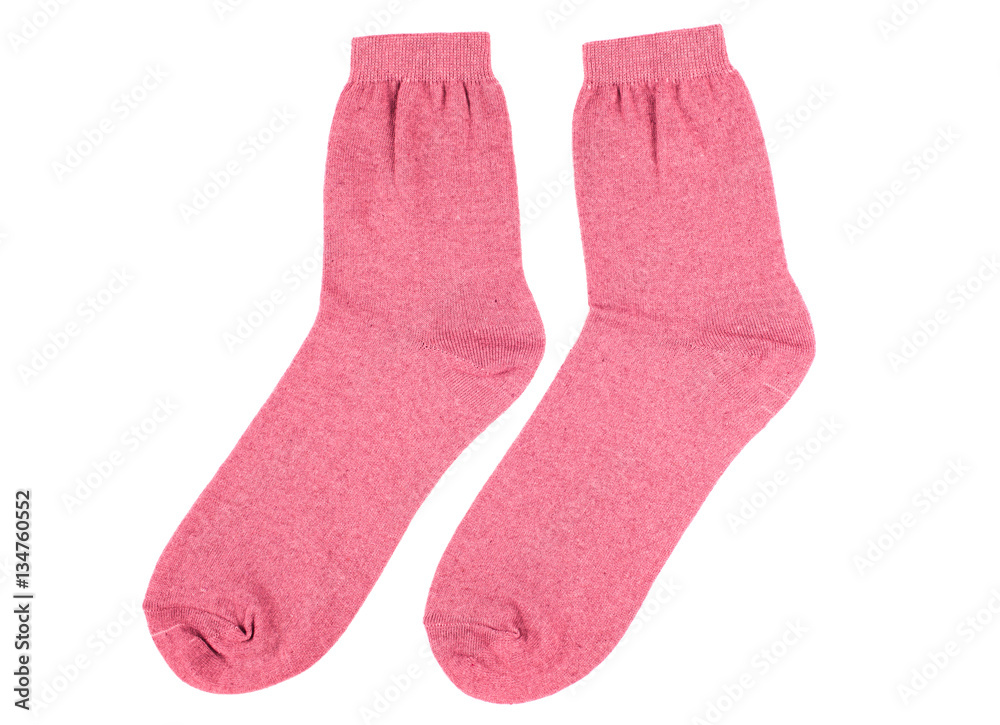 Socks made of cotton isolated on white background. Socks made of cotton isolated on white background.