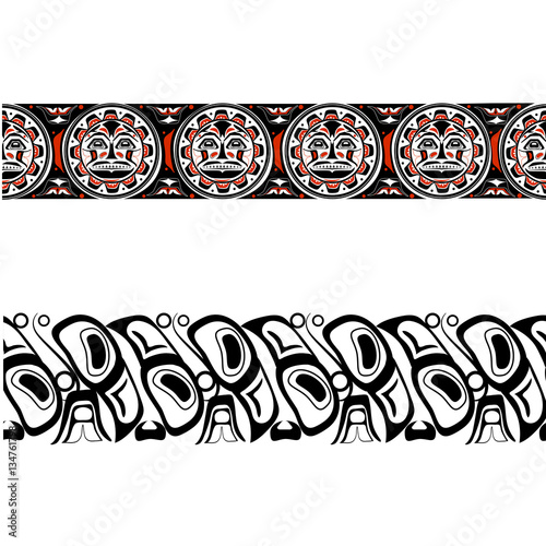 abstract red background native north american