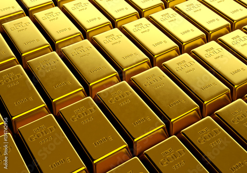 Array of Gold Bars