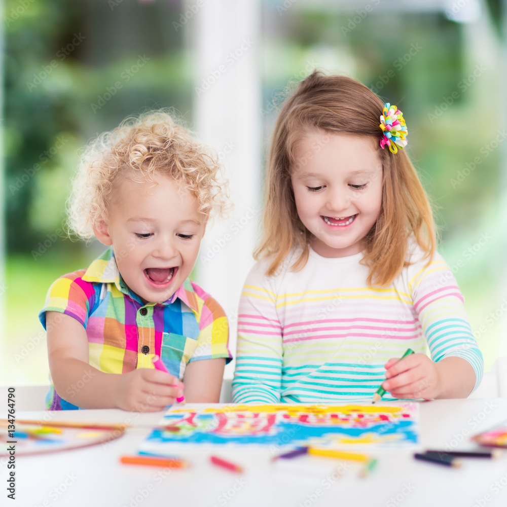 Kids paint and draw at home Kids paint and draw at home