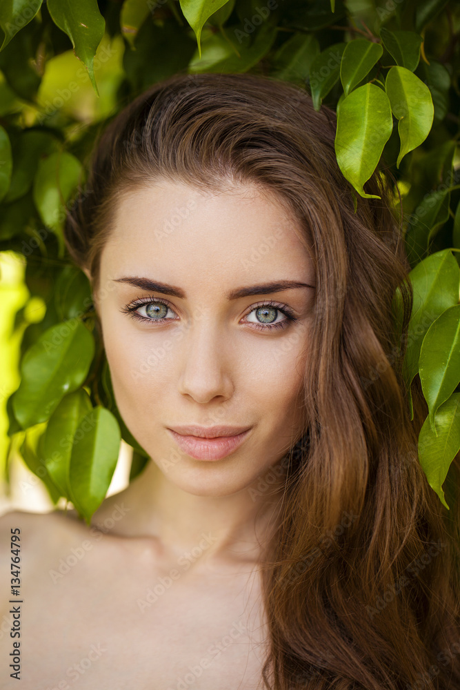 Portrait of beautiful young woman