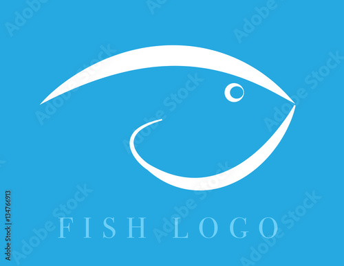 Aesthetic Fish Logo Icon