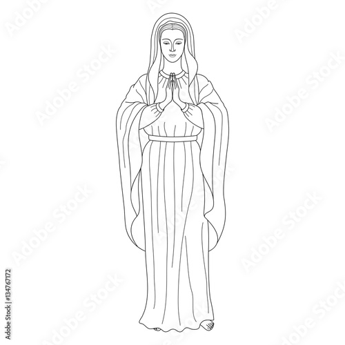 Praying Virgin Mary