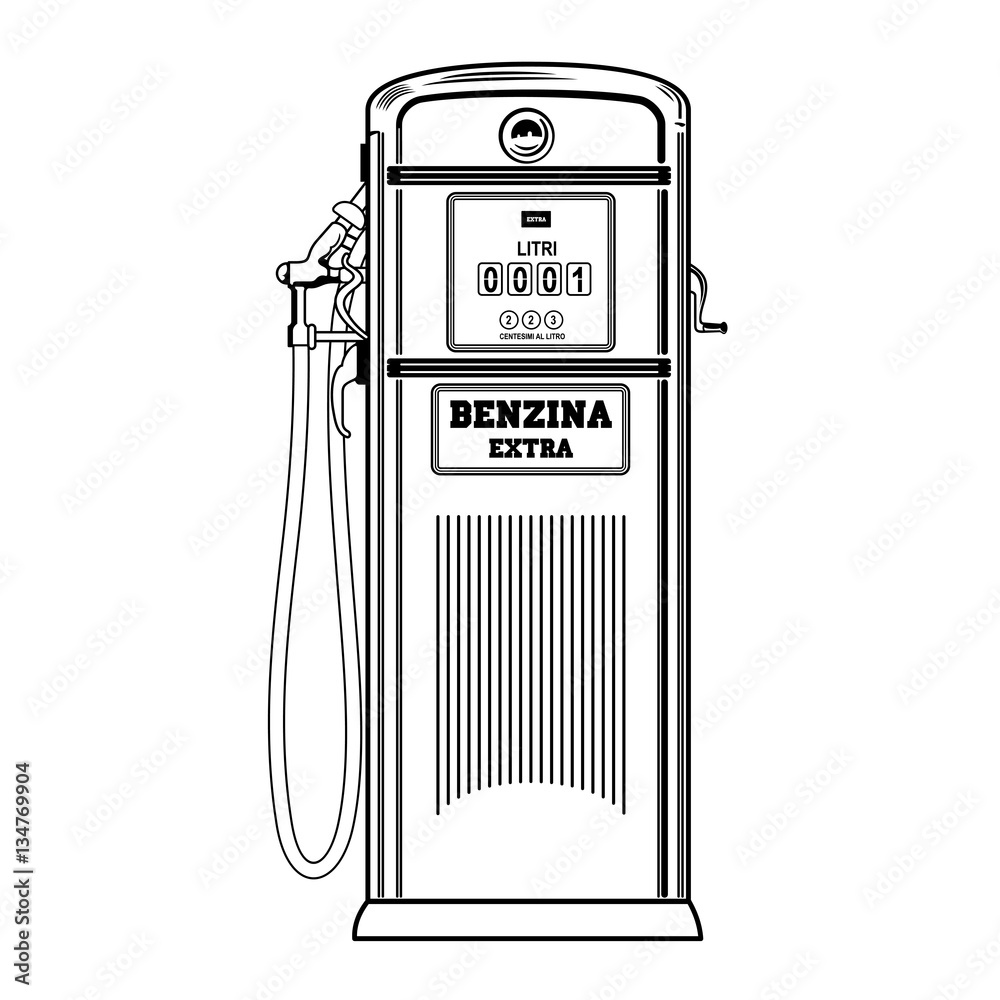Obraz premium vintage gas stations
