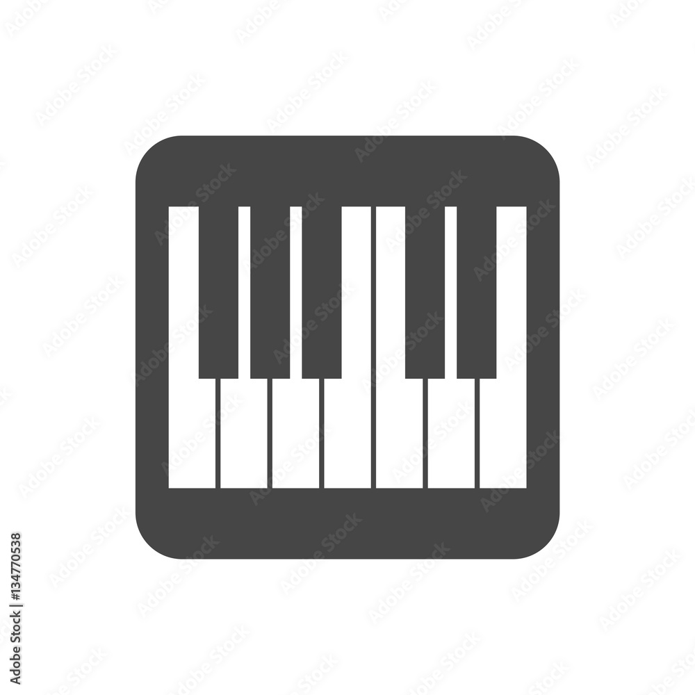 Piano Icon Flat Graphic Design - vector Illustration Piano Icon Flat Graphic Design - vector Illustration