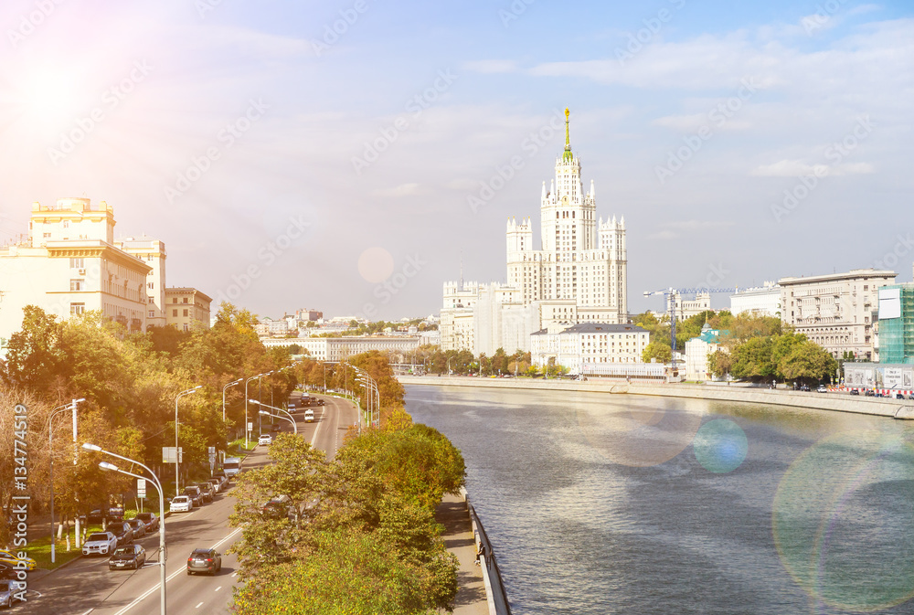 Kotelnicheskaya embankment and Moscow river