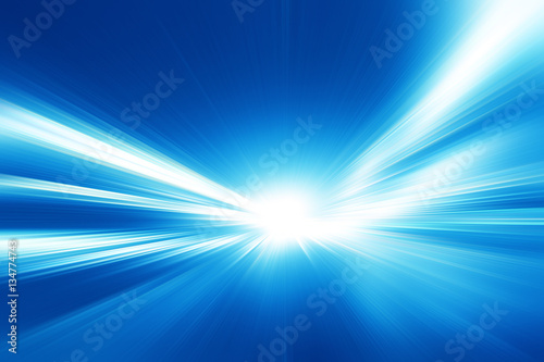 Abstract image of high speed on the road at night.