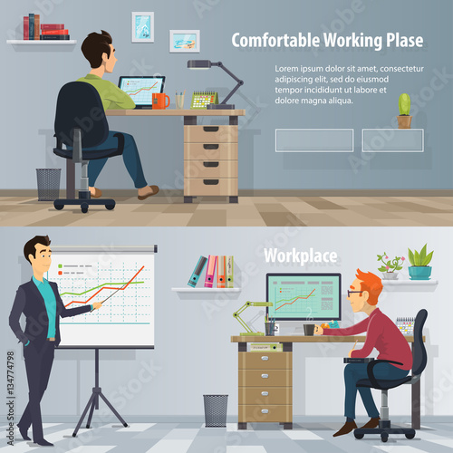 Business Workplace Horizontal Banners