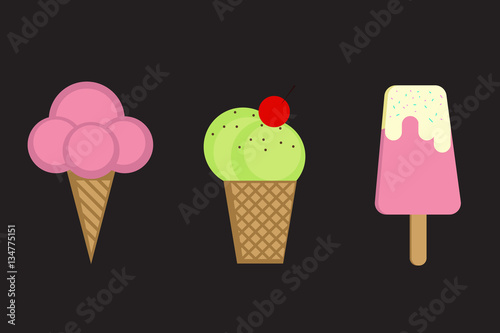 Sweet dreams. Taste it! Ice cream.