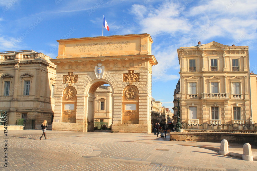 Arc de triomphe de Montpellier, France

