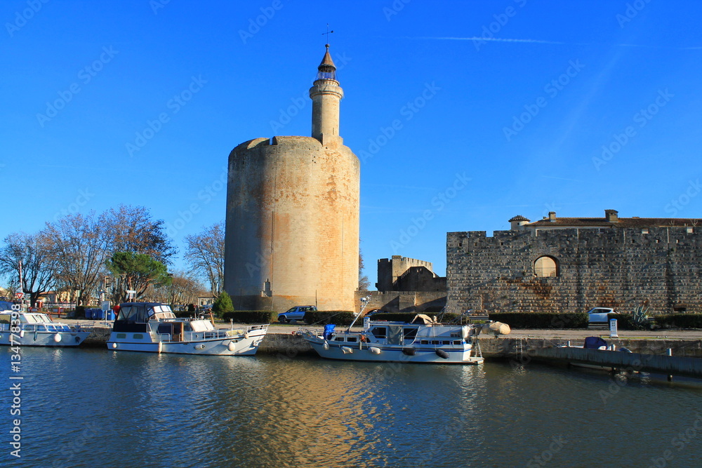 Remparts  d’Aigues Mortes en Camargue, France, 