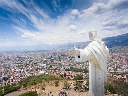 Aerial View of Cristo de Concordia photo