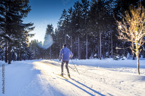 Foto Langlaufen in Winterlandschaft