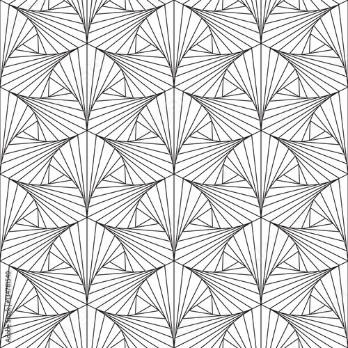 Thin line seamless geometric vector pattern