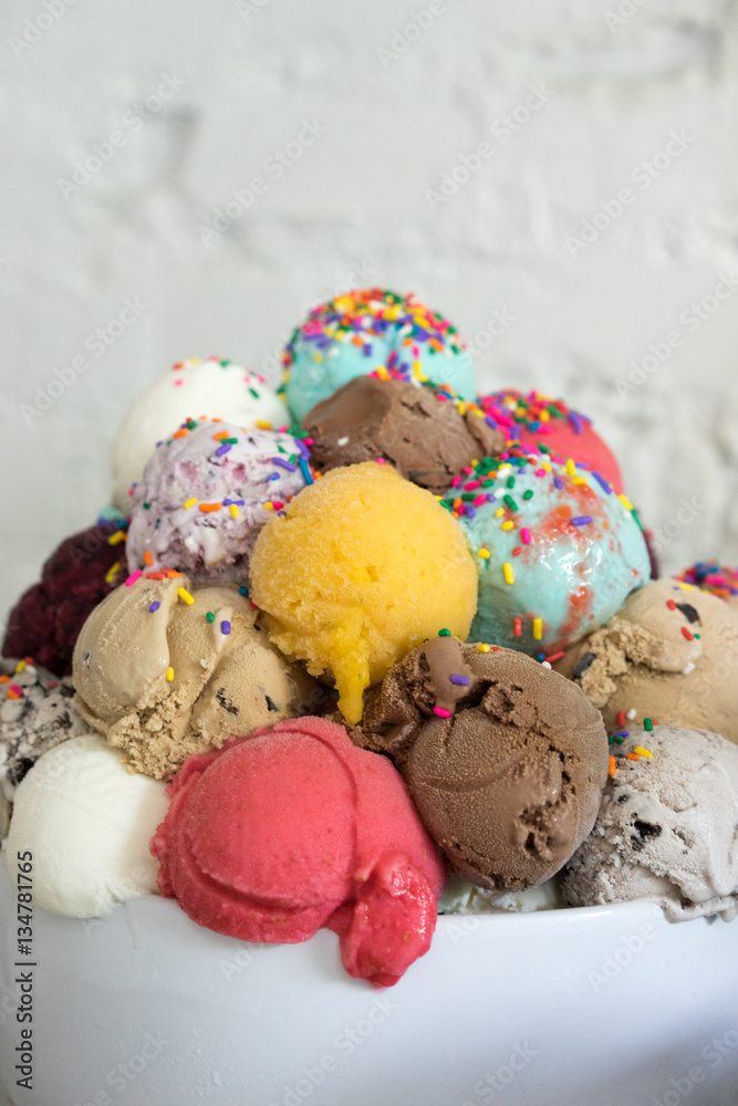 ice cream mountain Stock Photo | Adobe Stock