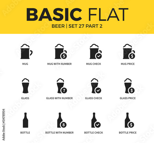 Basic set of beer icons