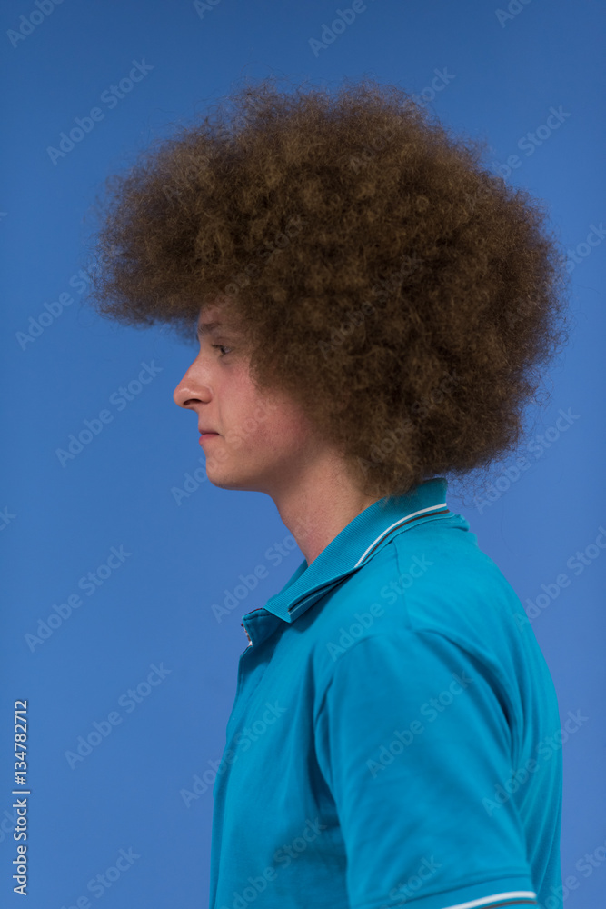Man with funky hairstyle Man with funky hairstyle