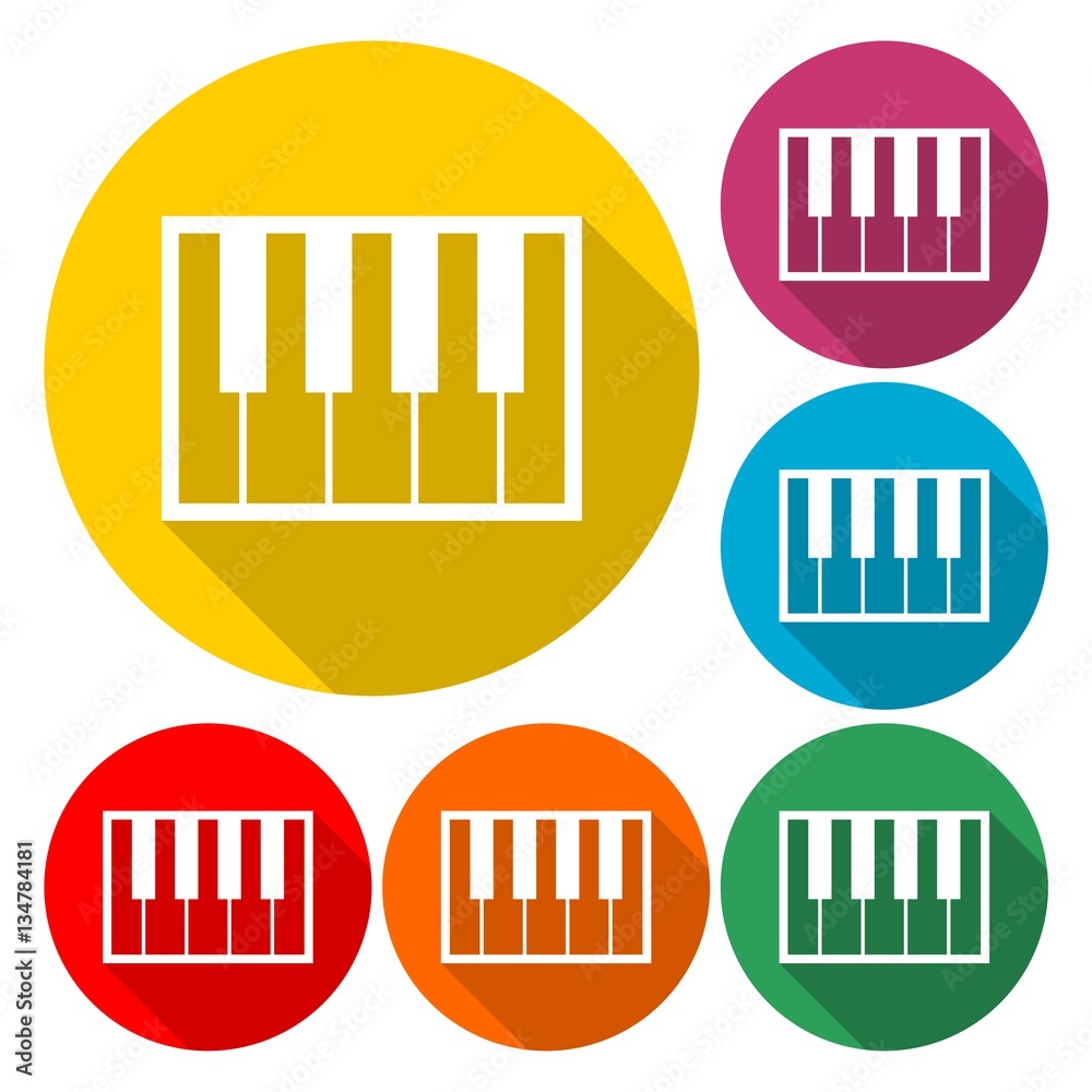 Piano Icon Flat Graphic Design - Illustration Piano Icon Flat Graphic Design - Illustration