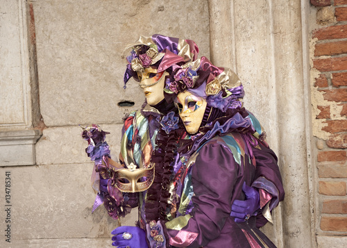 Masks at Venice Carnival .