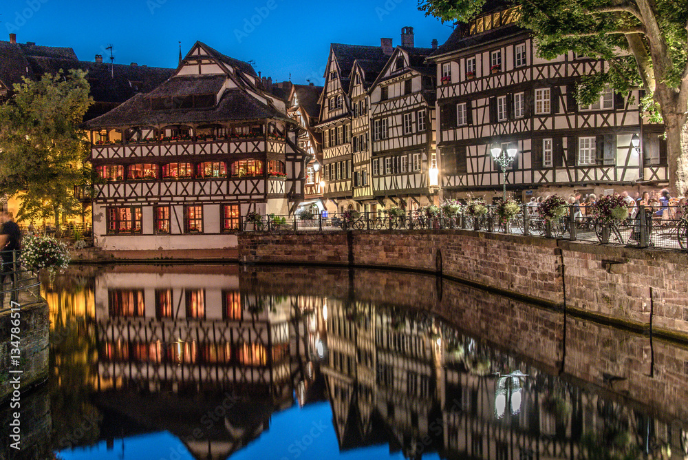 Strasbourg, la Petite France de nuit