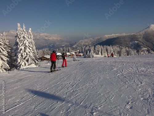 Austian alps ski snow photo