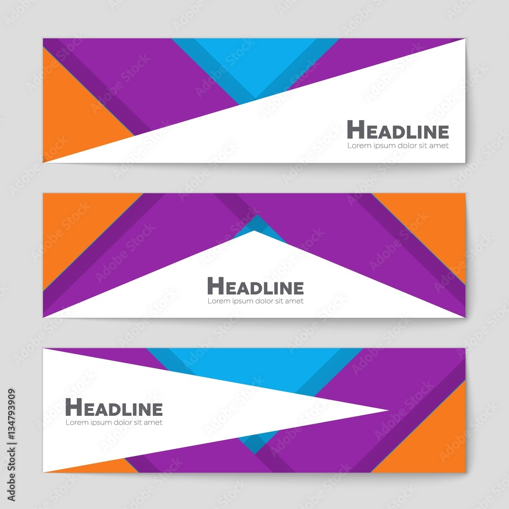Fototapeta premium Abstract vector layout background set. For art template design, list, front page, mockup brochure theme style, banner, idea, cover, booklet, print, flyer, book, blank, card, ad, sign, sheet,, a4.