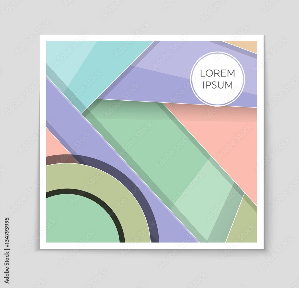 Fototapeta premium Abstract vector layout background set. For art template design, list, front page, mockup brochure theme style, banner, idea, cover, booklet, print, flyer, book, blank, card, ad, sign, sheet,, a4.