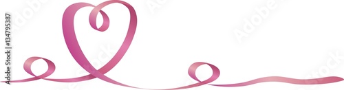 Herz gezeichnet mit Band