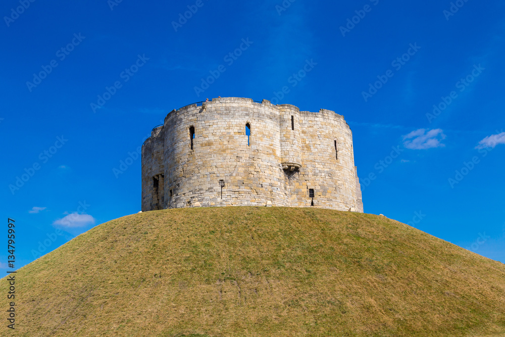 Cliffords Tower in York in England