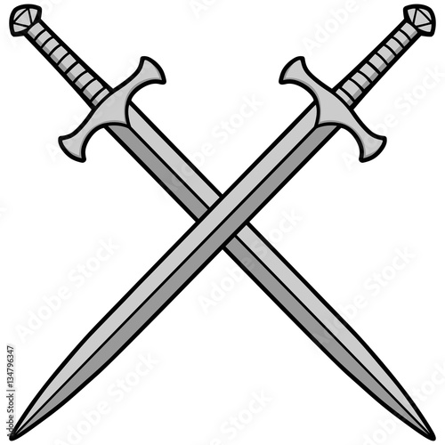 Crossed Swords Illustration