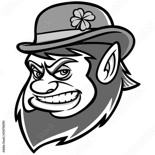 Lucky Leprechaun Mascot Illustration