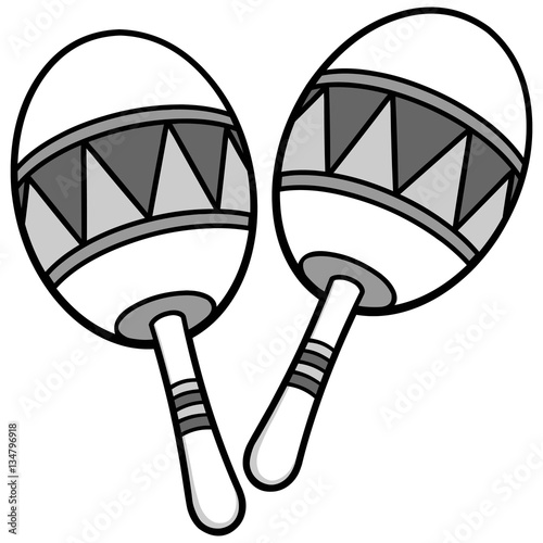 Maracas Illustration