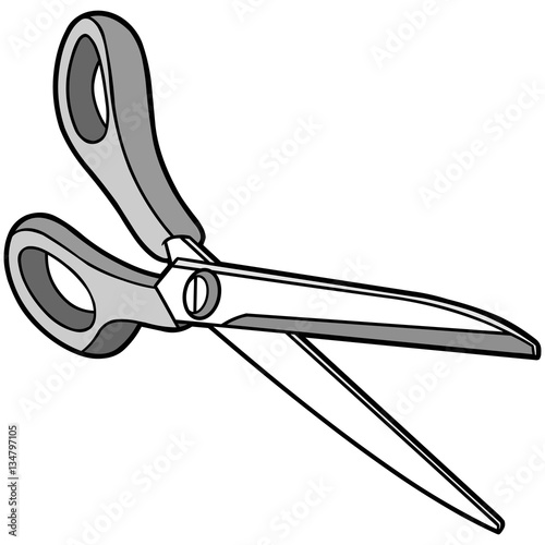 Price Cutting Scissors Illustration