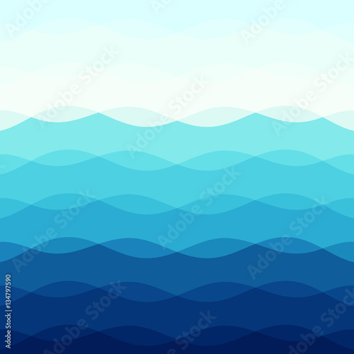 Abstract blue tone background with curve lines