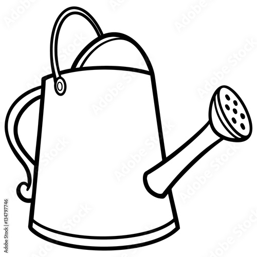 Watering Can Illustration