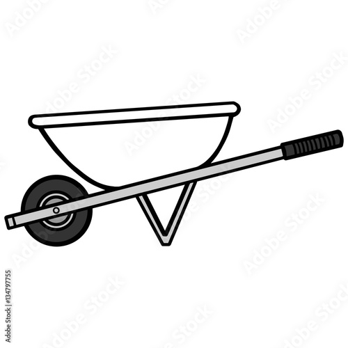 Wheelbarrow Illustration