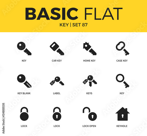 Basic set of key icons