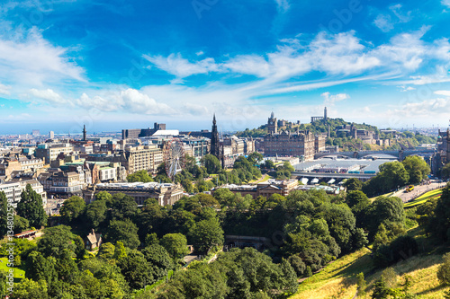 Panoramic view of Edinburgh, Scotland