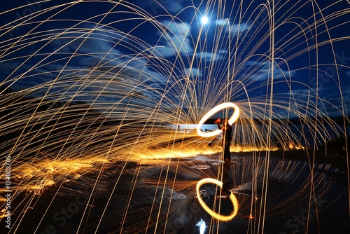 Spinning Steel Wool photo