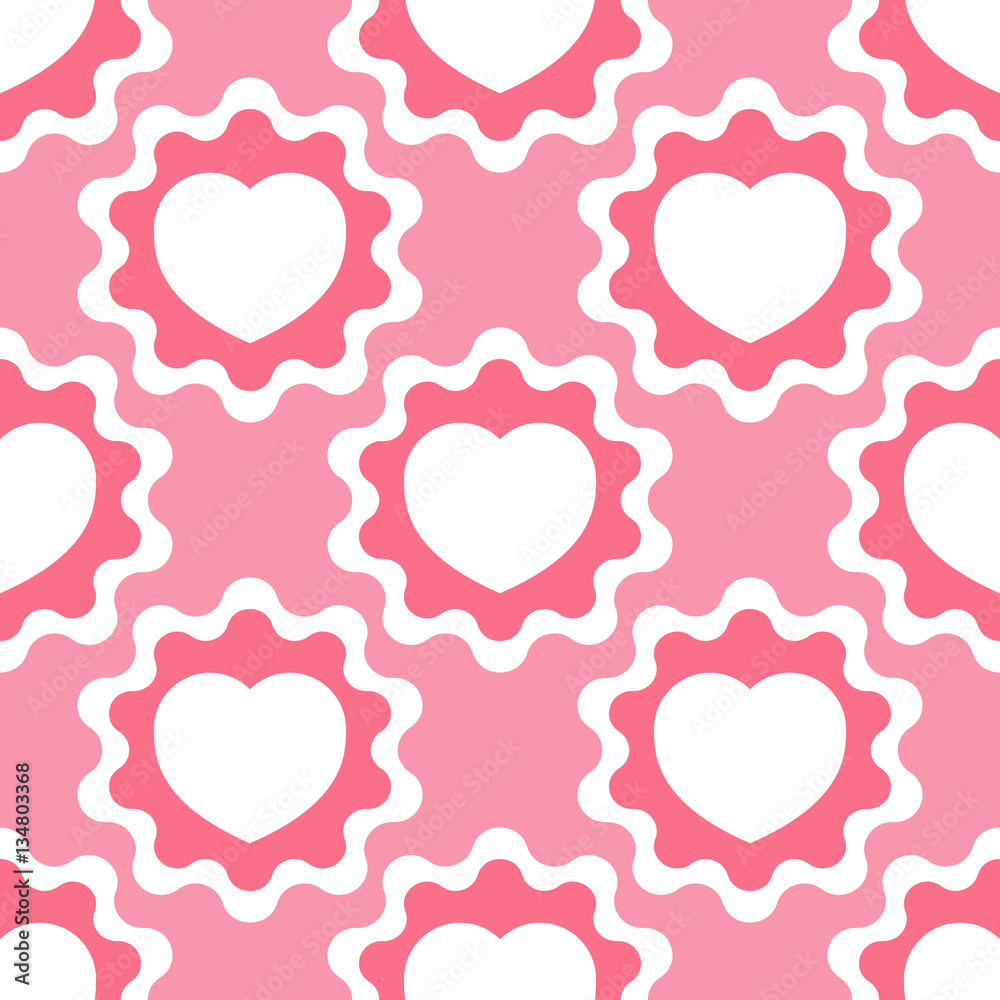 Seamless pattern with heart. vector background. Holiday texture. pattern for Happy Valentine's Day 