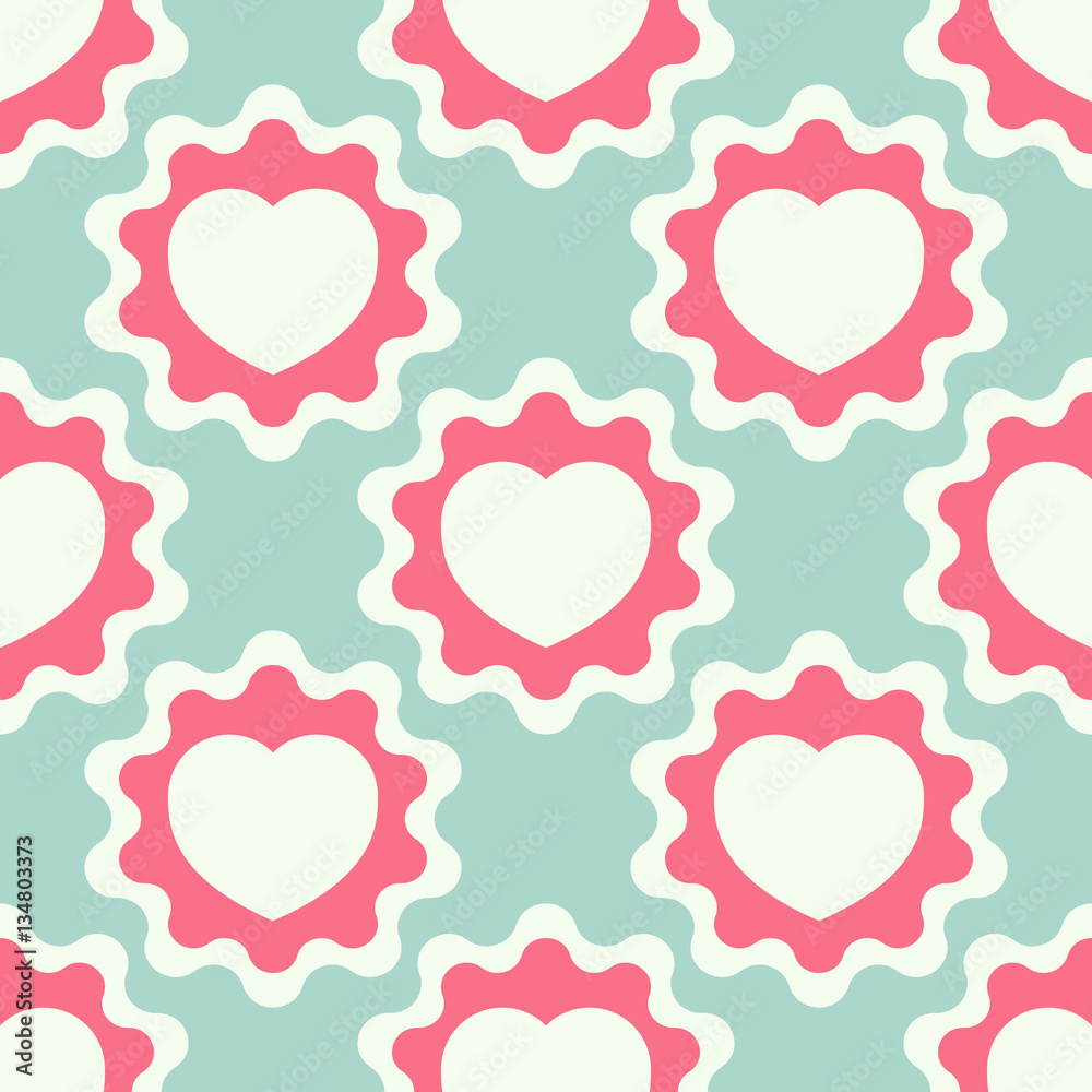 Seamless pattern with heart. vector background. Holiday texture. pattern for Happy Valentine's Day 