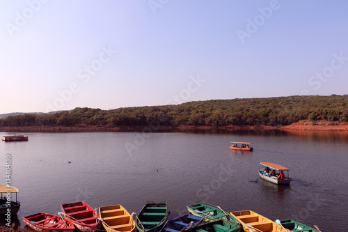 Boat club the Venna lake is one of the major tourist attractions of Mahabaleshwar. The lake is surrounded by trees on all sides. Tourists enjoy boating here.