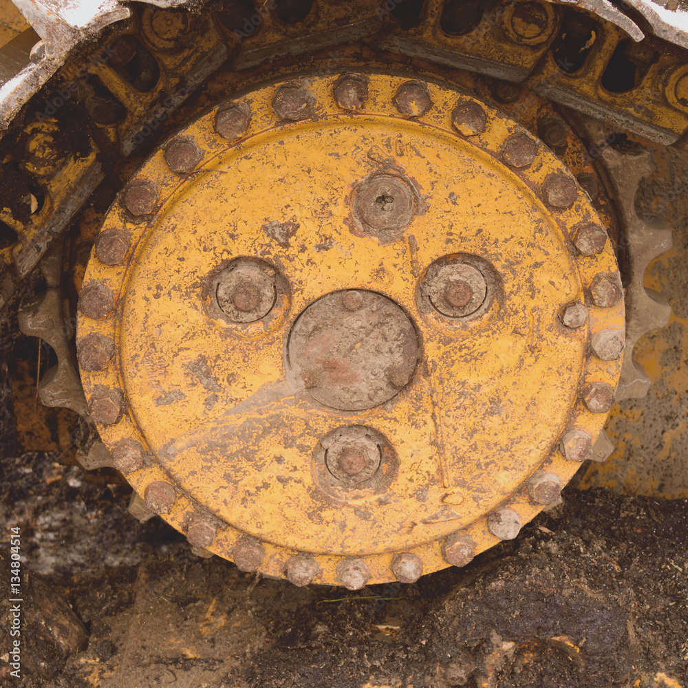 Closeup of Sprocket and Track