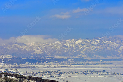 木島平スキー場から見た風景 
